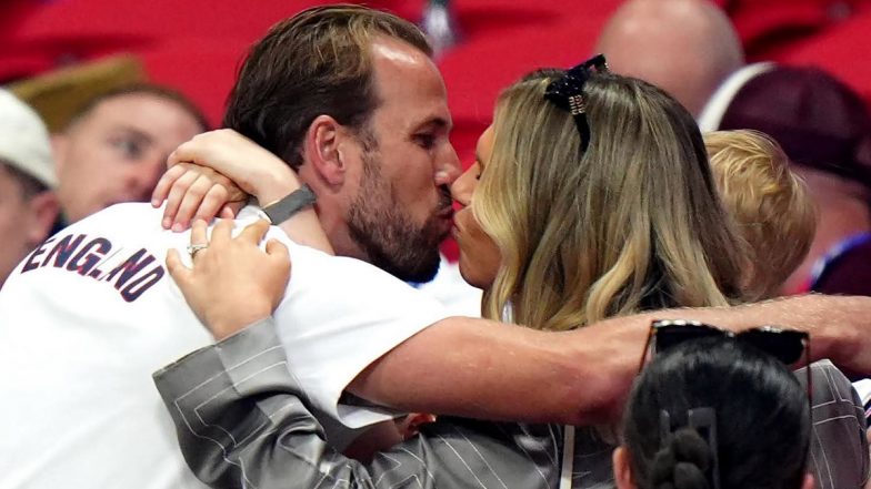 Harry Kane Kisses Wife Katie In Crowd: हैरी केन ने इंग्लैंड को दिलाई राउंड ऑफ 16 की टिकट, जीत के बाद स्टैंड्स में पत्नी केटी को किया किस; वीडियो वायरल