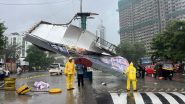 Thane Hoarding Collapse: ठाणे के पोखरण रोड पर बड़ा हादसा, मूसलाधार बारिश के बीच गिरा विशालकाय होर्डिंग, यातायात ठप Thane Hoarding Collapse: ठाणे के पोखरण रोड पर बड़ा हादसा, मूसलाधार बारिश के बीच गिरा विशालकाय होर्डिंग, यातायात ठप