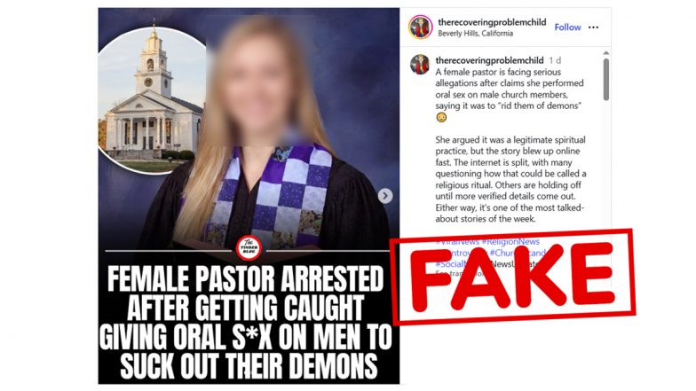 Fact Check: पुरुषों के शरीर से 'भूत भगाने' के नाम पर महिला पादरी की गिरफ्तारी का दावा फर्जी, जानें क्या है पूरा सच