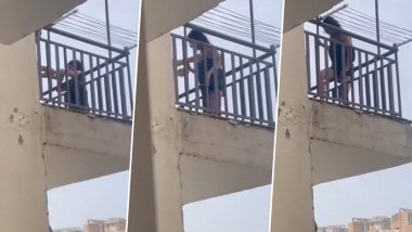 Viral Video: ग्रेटर नोएडा में महिला का हाई-वोल्टेज ड्रामा, 'Lock Upp' विवाद के बाद बालकनी से कूदने की दी धमकी