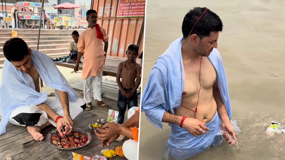 फरीदाबाद के इन्फ्लुएंसर विनोद कौशिक ने जीवित पत्नी का किया 'पिंड दान'; सोशल मीडिया पर वीडियो वायरल, गंभीर आरोपों से गरमाया विवाद