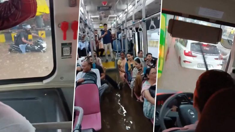 Delhi DTC Bus Video: दिल्ली में भारी बारिश के बीच डीटीसी बस के अंदर भरा पानी, वायरल वीडियो पर छिड़ी राजनीतिक बहस