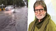 Amitabh Bachchan&rsquo;s 'Jalsa' Hit by Waterlogging: भारी बारिश के बीच अमिताभ बच्चन के बंगले 'जलसा' के बाहर हुआ जलभराव, देखें VIDEO