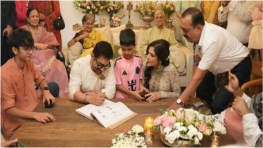 Aamir Khan-Gauri Spratt Wedding: आमिर खान और गौरी स्प्रैट ने की कोर्ट मैरिज, मुंबई में परिवार और करीबी दोस्तों की मौजूदगी में संपन्न हुआ विवाह; VIDEO आया सामने