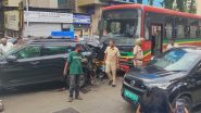 Mumbai BEST Bus Accident: अंधेरी में बेकाबू बस ने 14 वाहनों को मारी टक्कर, दो लोग घायल; हादसे की जांच में जुटी पुलिस Mumbai BEST Bus Accident: अंधेरी में बेकाबू बस ने 14 वाहनों को मारी टक्कर, दो लोग घायल; हादसे की जांच में जुटी पुलिस