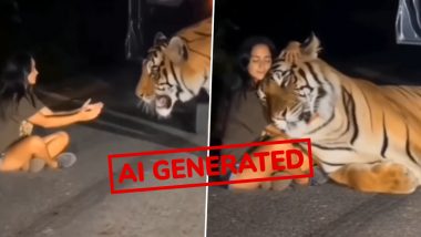 Fact Check: क्या युवती की गोद में सिर रखकर सोता दिखा रॉयल बंगाल टाइगर? जानिए इंटरनेट पर वायरल वीडियो का सच