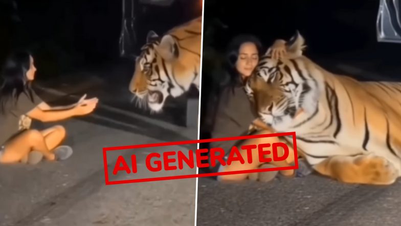 Fact Check: क्या युवती की गोद में सिर रखकर सोता दिखा रॉयल बंगाल टाइगर? जानिए इंटरनेट पर वायरल वीडियो का सच