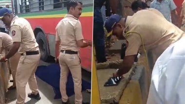 Mumbai BEST Bus Accident: मुलुंड चेक नाका पर BEST बस की चपेट में आने से 56 वर्षीय महिला की मौत, हादसे का वीडियो आया सामने