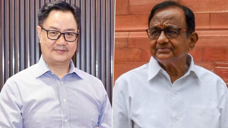 &lsquo;दिमागी नक्सली&rsquo; बयान पर सियासत तेज, किरेन रिजिजू ने दी सफाई, पी चिदंबरम बोले- 'मुझे दिमागी नक्सली होने पर गर्व'