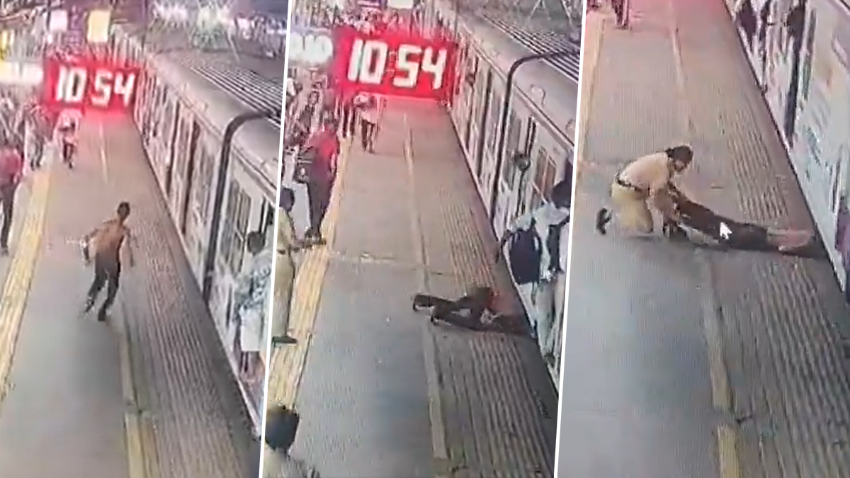 Mumbai Local Train Suicide Attempt: दादर स्टेशन पर महिला पुलिसकर्मी ने दिखाई बहादुरी, चलती लोकल ट्रेन के सामने कूदने जा रहे युवक की बचाई जान