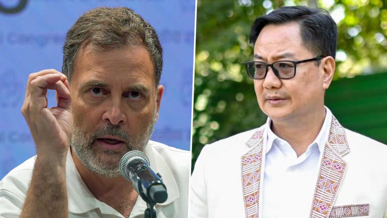 NEET Protest: 'देश के बच्चों से झूठ मत बोलिए'; दिल्ली पुलिस की तारीफ पर राहुल गांधी का किरेन रिजिजू और मोदी सरकार पर तीखा हमला