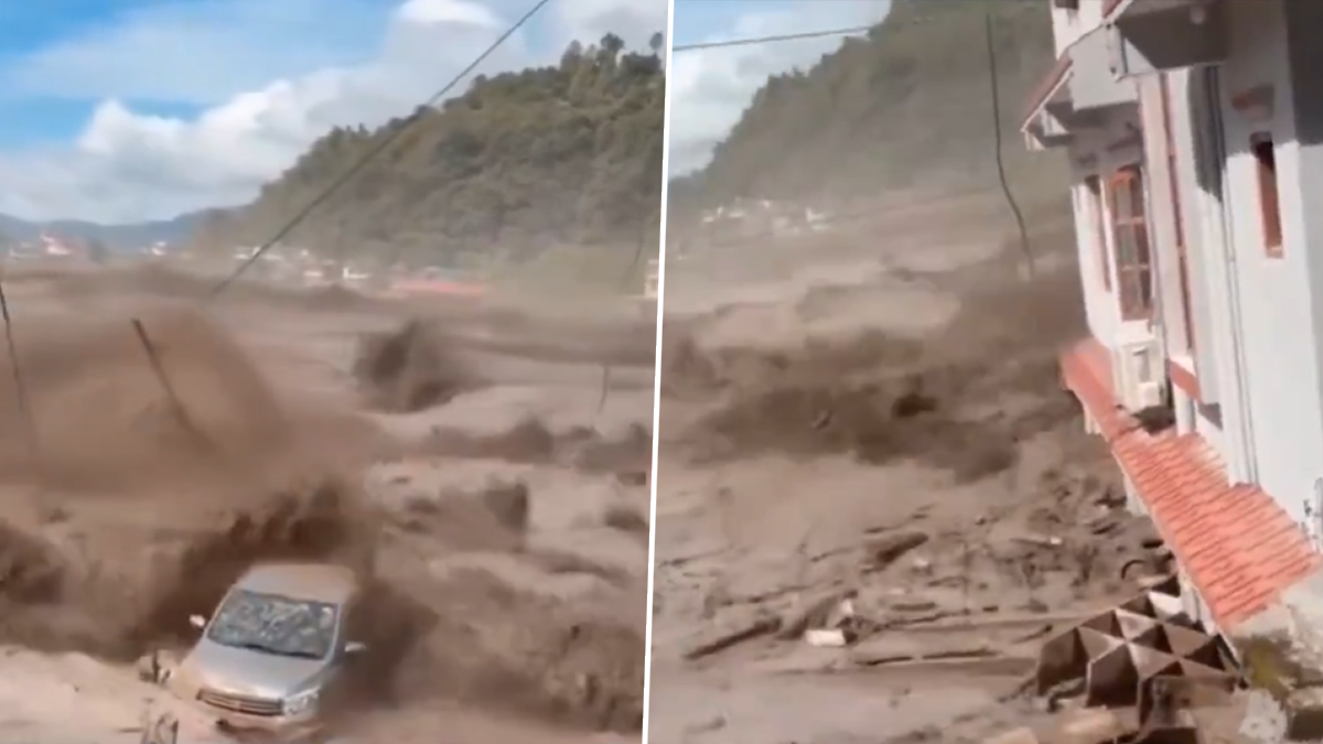 Nepal Flash Flood Videos: नेपाल के रसुवा में भोटे कोशी नदी का जलस्तर बढ़ने से भीषण बाढ़; कई गांव और प्रोजेक्ट साइट बहे, अलर्ट जारी