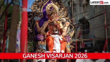 Ganesh Visarjan 2026 Calendar: डेढ़ दिन से लेकर अनंत चतुर्दशी तक कब-कब होगा गणपति विसर्जन? देखें तारीखें और शुभ चौघड़िया मुहूर्त