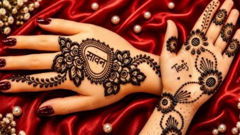 Hariyali Teej 2026 Mehndi Designs: हरियाली तीज पर अपनी सुंदरता में लगाएं चार चांद, ट्राई करें ये मनमोहक डिजाइन्स (Watch Videos)