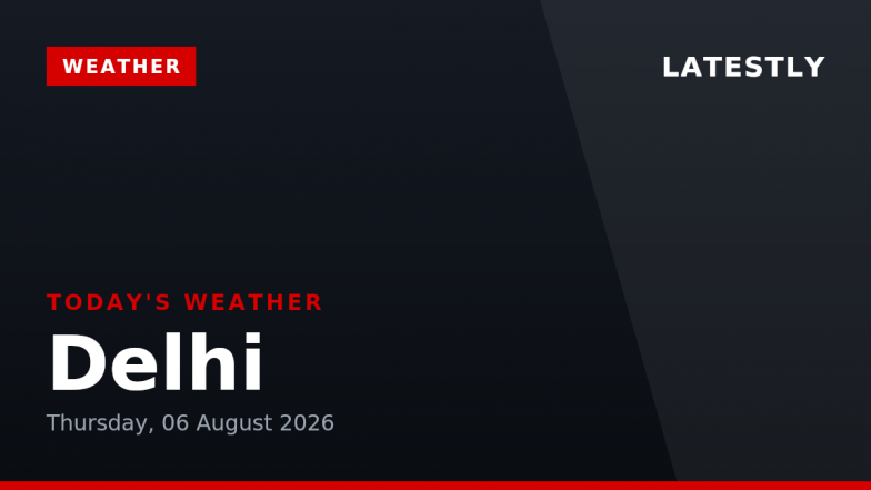 Delhi Weather Today: दिल्ली में आज दिनभर छाए रहेंगे बादल और हल्की बारिश; जानें तापमान और मौसम का हाल