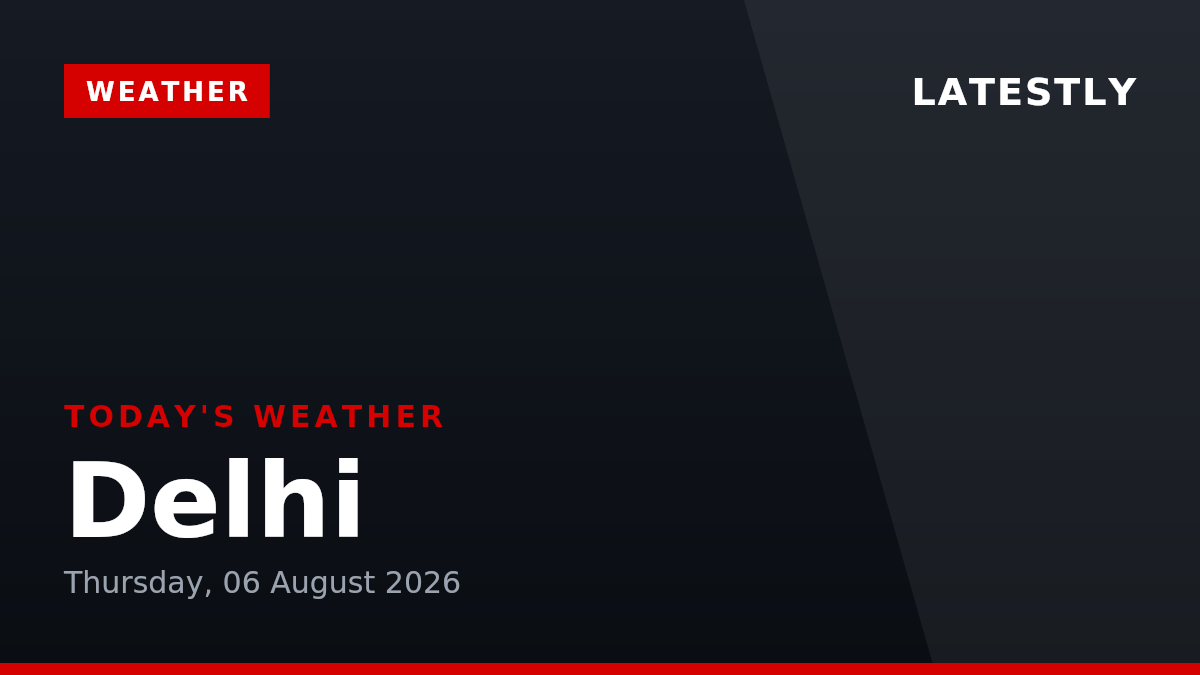 Delhi Weather Today: दिल्ली में आज दिनभर छाए रहेंगे बादल और हल्की बारिश; जानें तापमान और मौसम का हाल