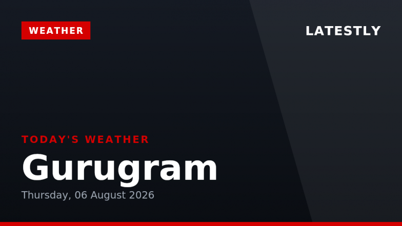 Gurugram Weather Today: गुरुग्राम में आज छाए रहेंगे घने बादल; हल्की से मध्यम बारिश और रात में गरज-चमक का अनुमान