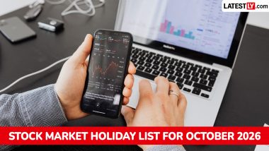 Stock Market Holidays in October 2026: अक्टूबर में 11 दिन बंद रहेगा शेयर बाजार; गांधी जयंती और दशहरा पर नहीं होगी ट्रेडिंग, देखें NSE-BSE की पूरी लिस्ट