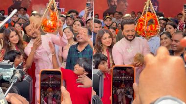 Riteish Deshmukh And Genelia Deshmukh Dahi Handi Celebration: रितेश देशमुख ने पारंपरिक अंदाज में फोड़ी दही हांडी, जेनेलिया की मुस्कान ने जीत लिया फैंस का दिल; VIDEO वायरल
