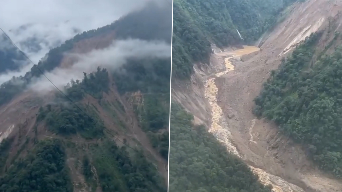 Sikkim Landslide: सिक्किम में भारी भूस्खलन से तीस्ता नदी का बहाव आंशिक रूप से रुका, बाढ़ की आशंका के बीच प्रशासन ने जारी की एडवाइजरी