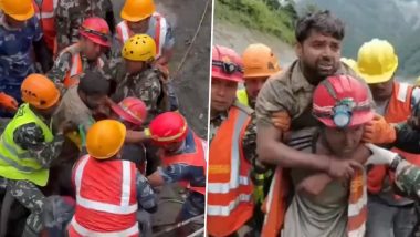 Nepal Flood Miracle Rescue: त्रिशूली-3 'A' जलविद्युत परियोजना की सुरंग से 9 दिन बाद 2 कर्मचारी सुरक्षित निकाले गए; अब तक 1,280 से अधिक मौतें, राहत अभियान तेज