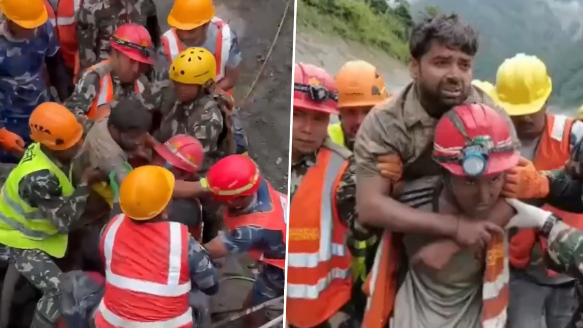 Nepal Flood Miracle Rescue: त्रिशूली-3 'A' जलविद्युत परियोजना की सुरंग से 9 दिन बाद 2 कर्मचारी सुरक्षित निकाले गए; अब तक 1,280 से अधिक मौतें, राहत अभियान तेज