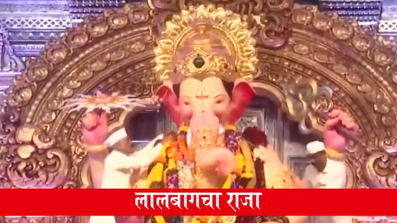Ganesh Chaturthi 2026: मुंबई में गणेश चतुर्थी की धूम, लालबागचा राजा के दर्शन के लिए उमड़ी श्रद्धालुओं की भारी भीड़ (Watch Video)