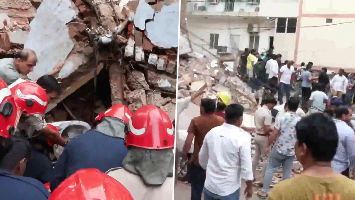 Delhi Building Collapse Video: दिल्ली के सत्य निकेतन में बहुमंजिला इमारत ढही, कई लोगों के मलबे में दबे होने की आशंका; राहत-बचाव अभियान जारी