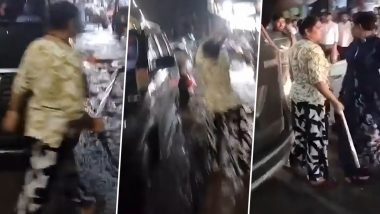 Auraiya News:  यूपी के औरैया में ओवरटेक के विवाद पर बवाल, महिला ने लोहे की रॉड से तोड़े स्कॉर्पियो के शीशे (Watch Video)