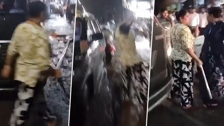 Auraiya News:  यूपी के औरैया में ओवरटेक के विवाद पर बवाल, महिला ने लोहे की रॉड से तोड़े स्कॉर्पियो के शीशे (Watch Video)