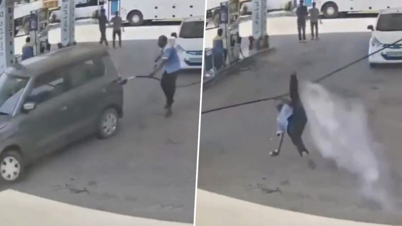 Kerala Petrol Pump Accident: केरल में खौफनाक हादसा, ईंधन नोजल लगी कार लेकर भागा चालक, घसीटे जाने से पेट्रोल पंप कर्मचारी घायल; VIDEO