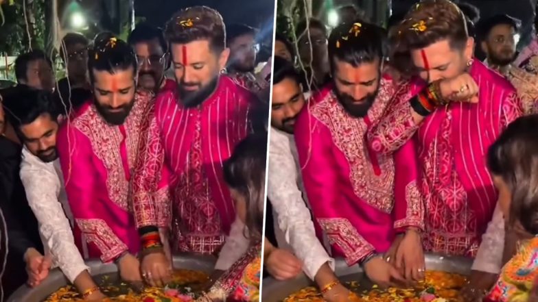 Viral Video: गणपति विसर्जन पर भावुक हुए चिराग पासवान और अभिनेता विशाल सिंह; मैचिंग पिंक कुर्ते और आंसुओं वाले वीडियो पर इंटरनेट पर छिड़ी बहस