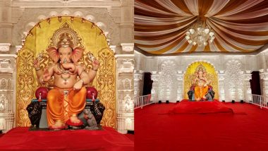 Andhericha Raja 2026 First Look: गणेश चतुर्थी से पहले सामने आया अंधेरीचा राजा का पहला भव्य स्वरूप, भक्तों में दिखा जबरदस्त उत्साह | WATCH