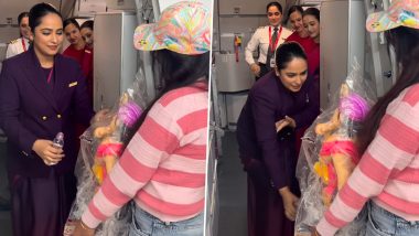 Air India Flight: घर पर छूट गई थी गणपति पूजा, तो 35,000 फीट की ऊंचाई पर मिले बप्पा; एयर होस्टेस का भावुक वीडियो सोशल मीडिया पर वायरल