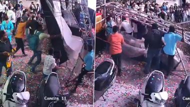 Pune Dahi Handi Tragedy Video: दही हांडी समारोह के दौरान महिला पर गिरा DJ सेटअप, इलाज से पहले मौत; CCTV में कैद हुआ दर्दनाक हादसा