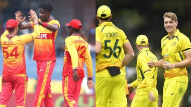 Zimbabwe vs Australia 1st ODI Match Scorecard: हरारे में ऑस्ट्रेलिया ने जिम्बाब्वे के सामने रखा 295 रनों का लक्ष्य, मैट रेनशॉ ने खेली शानदार पारी; यहां देखें पहली पारी का स्कोरकार्ड