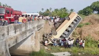 Tamil Nadu Bus Accident: तमिलनाडु में बड़ा हादसा, यात्रियों से भरी सरकारी बस नदी में गिरी, 17 यात्री घायल; कई जख्मी; VIDEO