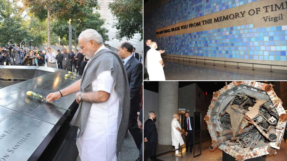 9/11 Terror Attacks 25th Anniversary: 'आतंकवाद के हर रूप के खिलाफ भारत का संकल्प अडिग'; 9/11 की 25वीं बरसी पर PM मोदी ने पीड़ितों को किया नमन, 2014 के दौरे की तस्वीरें कीं साझा