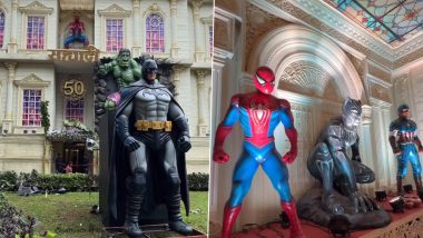 Mumbai Ganpati Pandal Avengers Theme: मुंबई के गणपति पंडाल में दिखा Avengers का जलवा, Iron Man से Deadpool तक सुपरहीरोज़ ने खींचा लोगों का ध्यान