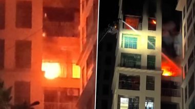 Nalasopara Fire: नालासोपारा में बहुमंजिला इमारत में लगी भीषण आग, कड़ी मशक्कत के बाद लोगों को सुरक्षित निकाला गया; एक महिला की मौत; VIDEO
