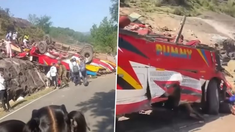 Udhampur Bus Accident: जम्मू-कश्मीर के उधमपुर में यात्रियों से भरी बस पहाड़ी सड़क पर पलटी, 16 यात्री घायल; VIDEO